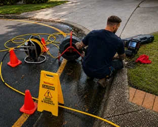 On-site drain inspection at a Seven Hills property