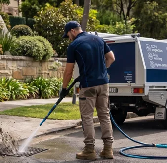 Treating a smelly drain at a Seven Hills home